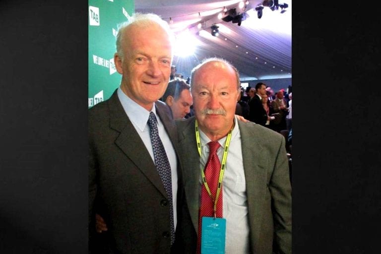 Paul Moon with Willie Mullins