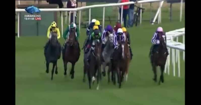 Capri winning the St Leger in 2017