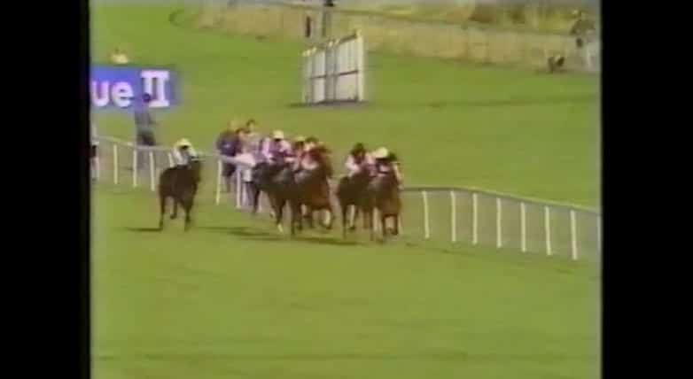 Oh So Sharp winning the St Ledger in 1985.
