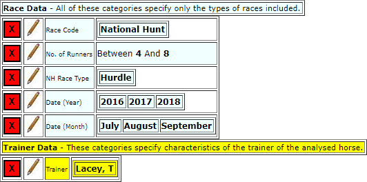 Horseracebase settings for system 36 