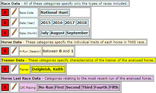 Horseracebase settings for system 34