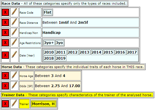 horseracebase settings for system 75