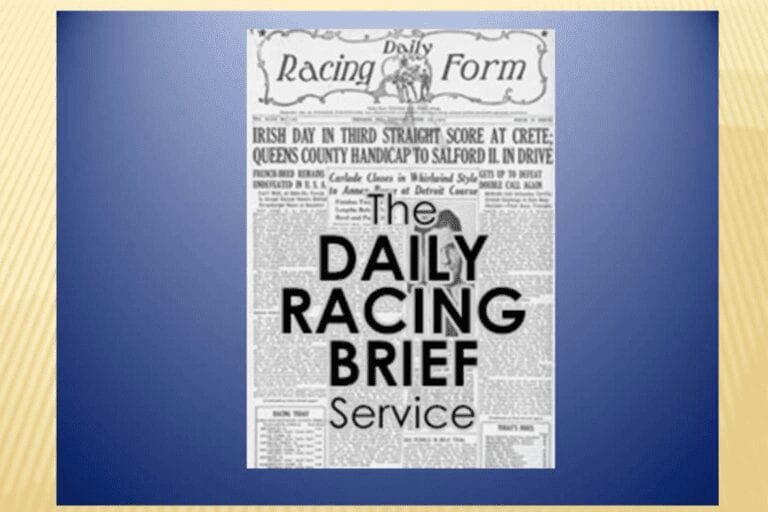 Joe Thorpe and The Daily Racing Brief