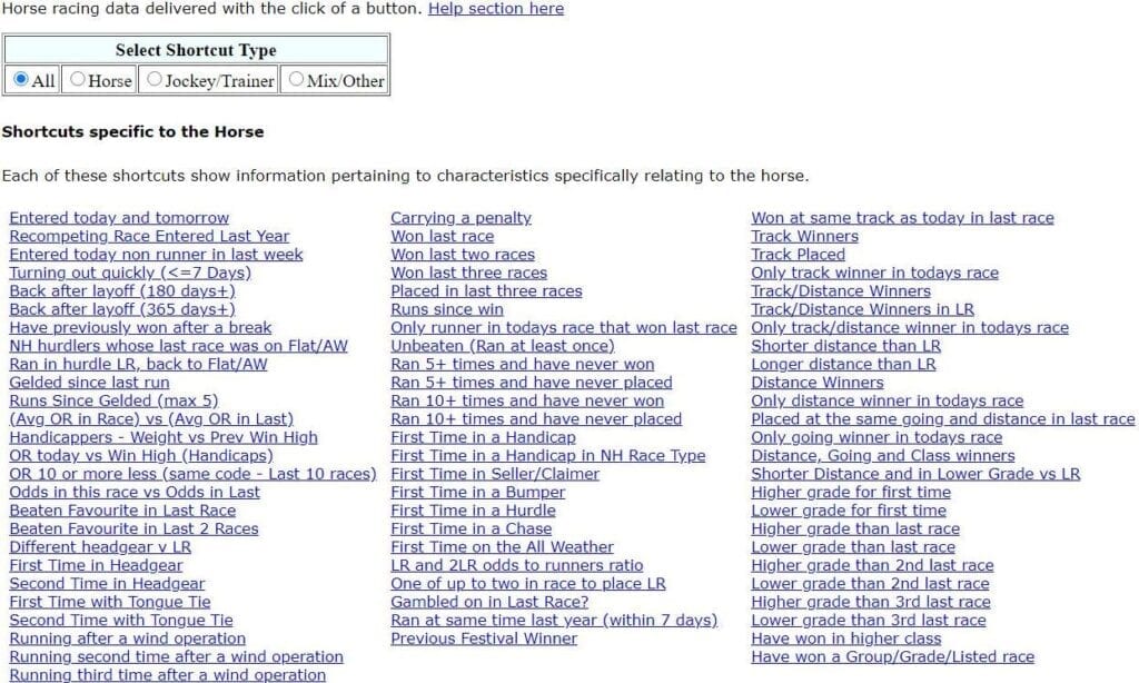 HRB Shortcuts
