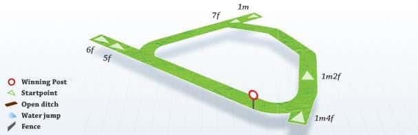 Naas racecourse configuration.