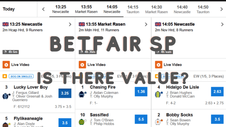Trying To Find Value Using Betfair SP