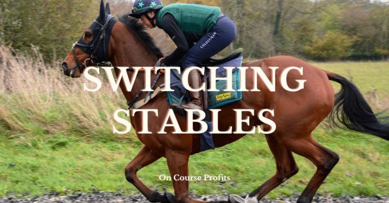 Trainer performance with first run after horse switches stables.