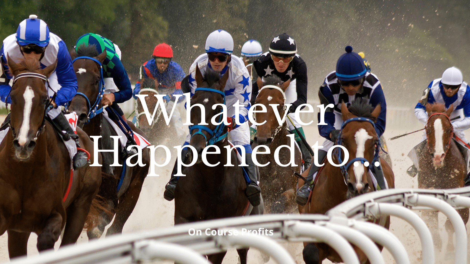 Image of horses racing on an all weather track.