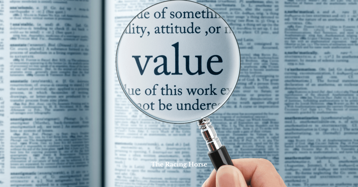 Image shows a magnifying glass over a newspaper with the word Value in large print.