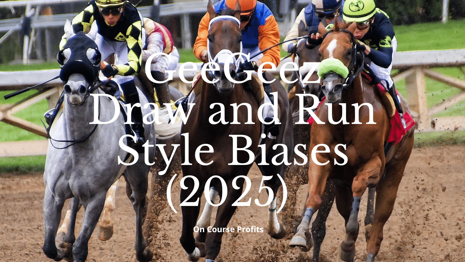 On Course Profits Magazine Issue 125 - Image shows horses racing on the All Weather coming around a bend in the track.