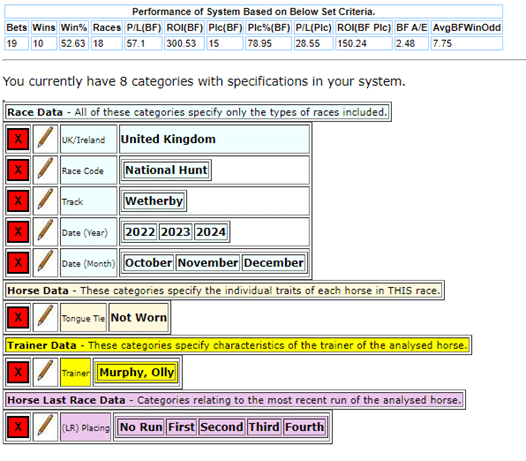Horseracebase settings for system JO-132-18-11-2025-MR.
