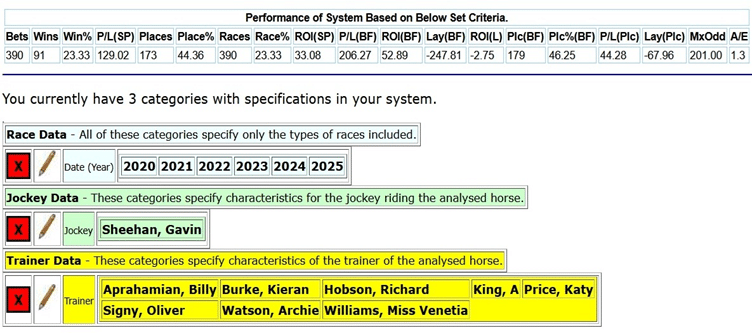 Horseracebase settings for system JO-132-69-11-2025-RC.