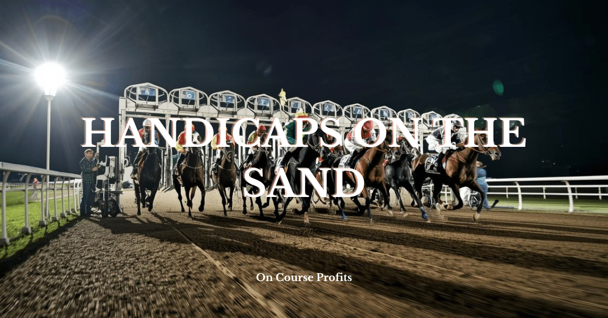 Image shows horses leaving the stalls on an All Weather surface.