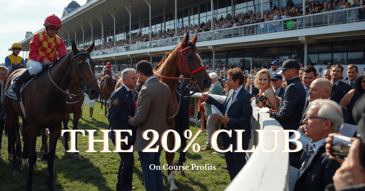 Image shows horse, owners,trainers and jockeys in the winners enclosure.