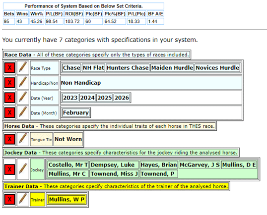 Horseracebase settings for system JO-135-25-02-2026-Micro