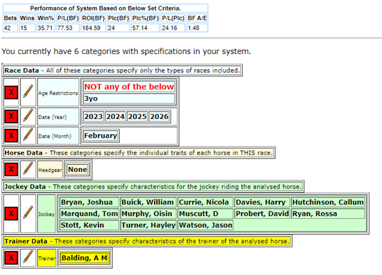 Horseracebase settings for system JO-135-28-02-2026-Micro