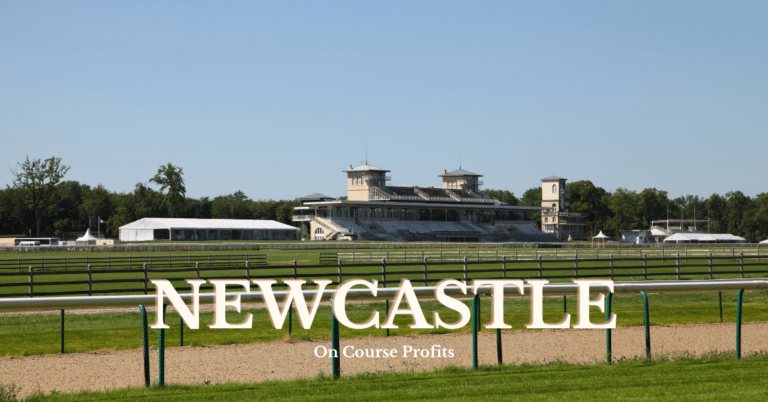Newcastle Racecourse image with text overlay