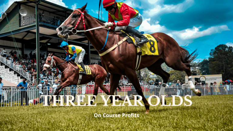 Images shows summer racing on the turf flat.