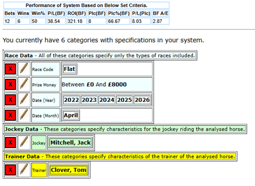 Horseracebase settings for system number JO-137-30-04-2026-Micro