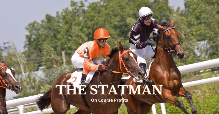 Image shows two horses racing on the All Weather.