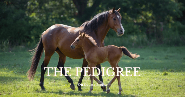 Image shows a chestnut horse with foal.