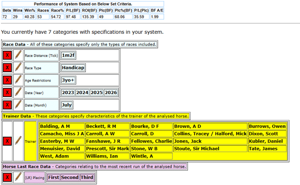 horseracebase.com settings for system JO-140-103-07-2026-Micro